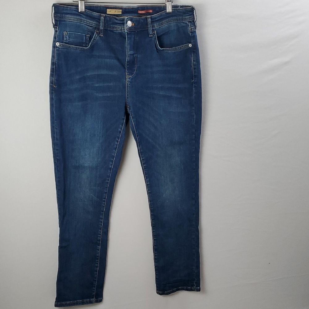 Pilcro‎ Anthropologie Mid-Rise Slim Boyfriend Jeans Women's Size 31 Medium Wash